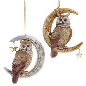 Елочная игрушка Сова Аурелия - Heavenly Triumph 10 см Kurts Adler фото 2