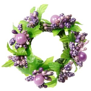 Венок для свечи Жемчужные Ягоды 9 см Swerox фото 5