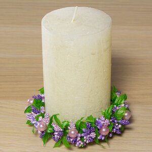 Венок для свечи Жемчужные Ягоды 11 см Swerox фото 2