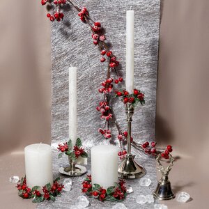 Венок для свечи Ягоды во Льдинках 9 см Swerox фото 3