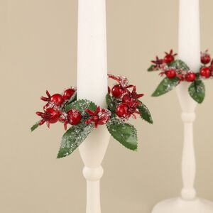 Венок для свечи Ягоды во Льдинках 9 см Swerox фото 3