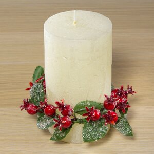 Венок для свечи Ягоды во Льдинках 12 см Swerox фото 2