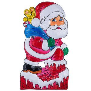 Панно "Дед Мороз на крыше", 52*19см Snowmen фото 1