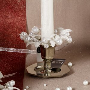 Венок для свечи Снежная Дымка 9 см Swerox фото 2