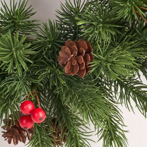 Венок Зимний Вечер из шишек и ягод 30 см, ЛИТАЯ 100% Swerox фото 3