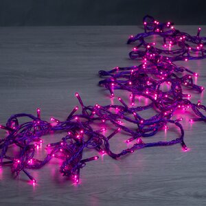 Гирлянда для дома 140 фиолетовых микроламп 7 м, прозрачно-фиолетовый ПВХ, контроллер, IP20 Snowmen фото 3