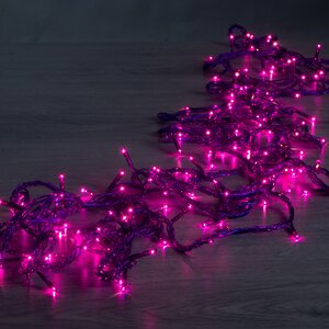 Гирлянда для дома 140 фиолетовых микроламп 7 м, прозрачно-фиолетовый ПВХ, контроллер, IP20 Snowmen фото 1