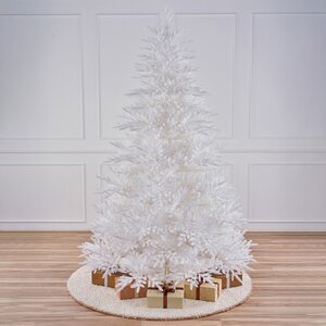 Искусственная белая елка Александрийская 210 см, ЛИТАЯ 100% Max Christmas фото 1