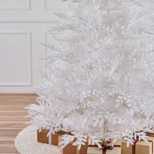 Искусственная белая елка Александрийская 210 см, ЛИТАЯ 100% Max Christmas фото 2