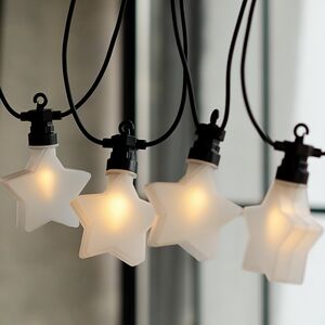 Гирлянда из лампочек Star Party Lights 10 м, 20 ламп, теплые белые LED, черный ПВХ, соединяемая, контроллер, IP44 Winter Deco фото 4