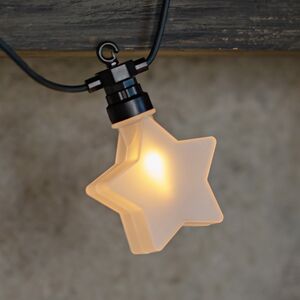 Гирлянда из лампочек Star Party Lights 10 м, 20 ламп, теплые белые LED, черный ПВХ, соединяемая, контроллер, IP44 Winter Deco фото 2