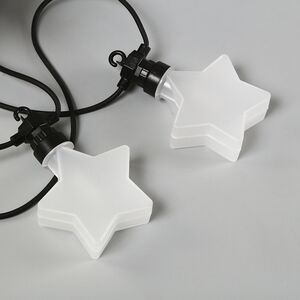 Гирлянда из лампочек Star Party Lights 10 м, 20 ламп, теплые белые LED, черный ПВХ, соединяемая, контроллер, IP44 Winter Deco фото 11