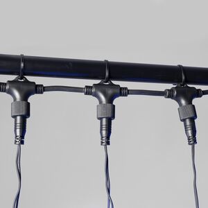 Гирлянда штора 2*2 м, 400 синих LED ламп, черный эко-каучук, соединяемый, IP65 BEAUTY LED фото 6