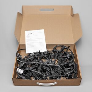 Гирлянда штора 2*2 м, 400 синих LED ламп, черный эко-каучук, соединяемый, IP65 BEAUTY LED фото 8