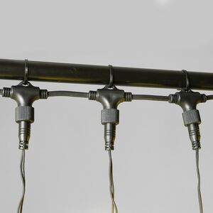 Гирлянда штора 2*2 м, 400 желтых LED ламп, черный эко-каучук, соединяемый, IP65 BEAUTY LED фото 6