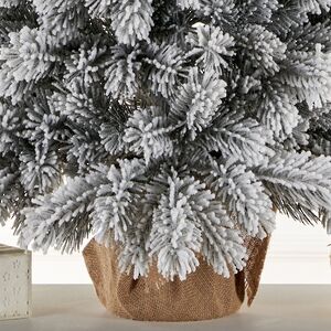 Настольная елка в мешочке Императрица заснеженная 70 см, ЛИТАЯ 100% Max Christmas фото 4