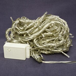 Светодиодная гирлянда 200 разноцветных LED ламп 10 м, прозрачный ПВХ, контроллер, IP44 Snowmen фото 3