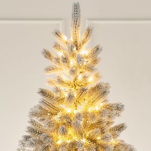 Искусственная елка с лампочками Монблан Elite: Дымчатая 3 м заснеженная, 1780 теплых белых ламп с мерцанием, ЛИТАЯ 100% Max Christmas фото 3