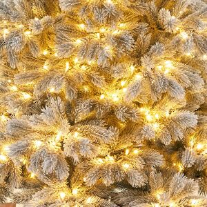 Искусственная елка с лампочками Монблан Elite: Дымчатая 3 м заснеженная, 1780 теплых белых ламп с мерцанием, ЛИТАЯ 100% Max Christmas фото 4