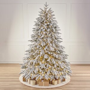 Искусственная елка с огоньками Романовская заснеженная 240 см, 560 теплых белых ламп, ЛИТАЯ 100% Max Christmas фото 1