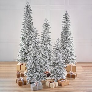 Искусственная стройная елка Тикко заснеженная 185 см, ЛИТАЯ 100% Max Christmas фото 1