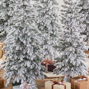 Искусственная стройная елка Тикко заснеженная 255 см, ЛИТАЯ 100% Max Christmas фото 9