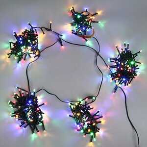 Ярусная гирлянда на елку 150 см Easy Light, 400 разноцветных LED, зеленый ПВХ, контроллер, IP44 Winter Deco фото 11