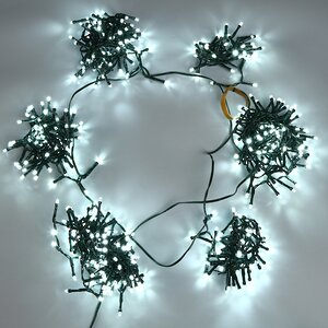 Ярусная гирлянда на елку 180 см Easy Light, 540 холодных белых LED, зеленый ПВХ, контроллер, IP44 Winter Deco фото 11