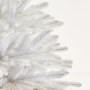 Настольная белая елка в мешочке Полярная 60 см, ЛИТАЯ + ПВХ Max Christmas фото 3