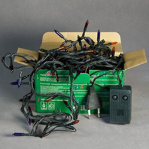 Электрогирлянда 140 разноцветных миниламп, музыкальная, 8.4 м, зеленый ПВХ, контроллер, IP20 Snowhouse фото 2