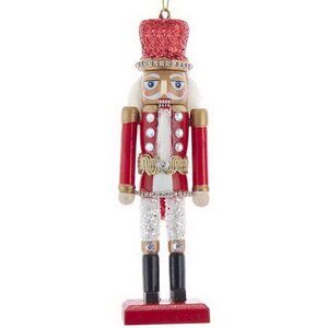 Елочная игрушка Храбрый Щелкунчик в красной шапке 15 см, подвеска Kurts Adler фото 1