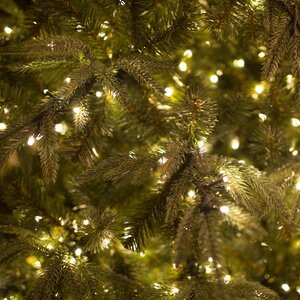 Искусственная елка с лампочками Фьерро Премиум 150 см, теплые белые LED, ЛИТАЯ + ПВХ GREEN TREES фото 2