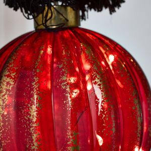 Декоративный подвесной светильник Шар Maniago 10 см, 10 теплых белых LED ламп, на батарейках Peha фото 3