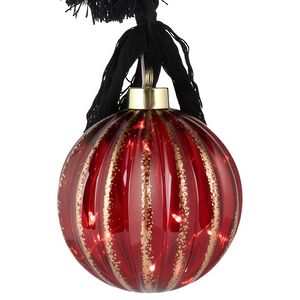 Декоративный подвесной светильник Шар Maniago 10 см, 10 теплых белых LED ламп, на батарейках Peha фото 5