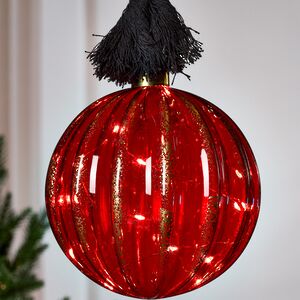 Декоративный подвесной светильник Шар Maniago 14 см, 15 теплых белых LED ламп, на батарейках Peha фото 2