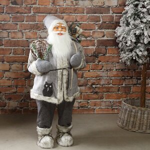 Большой Добрый Санта в кафтане с совой и с подарками 122 см Peha фото 1