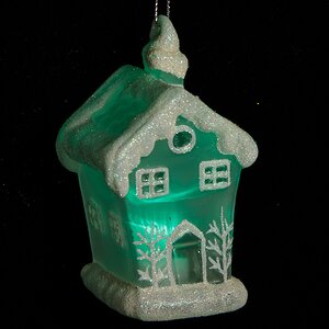 Светящаяся елочная игрушка Коттедж на батарейке 6*6*10 см, подвеска Snowhouse фото 5