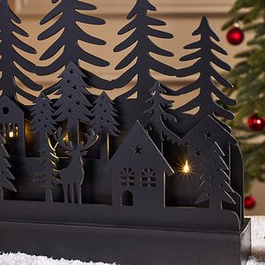 Новогодний светильник Ночь в лесах Нарвика 23 см, на батарейках Koopman фото 2