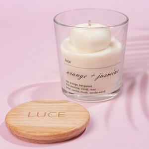 Декоративная ароматическая свеча Luce Heart: Апельсин + Жасмин, 30 часов горения Luce фото 3