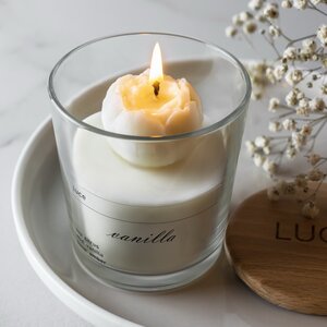 Декоративная ароматическая свеча Luce Pione: Ваниль, 30 часов горения Luce фото 1