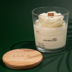 Декоративная ароматическая свеча Luce Rosa: Ваниль, 30 часов горения Luce фото 3