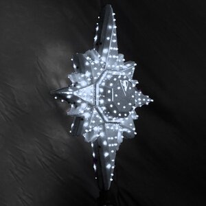 Светодиодная макушка Полярная Звезда эконом 55 см белая