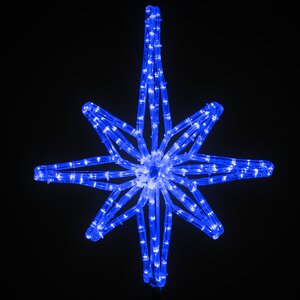Светодиодная макушка Роза Ветров эконом 50 см синяя