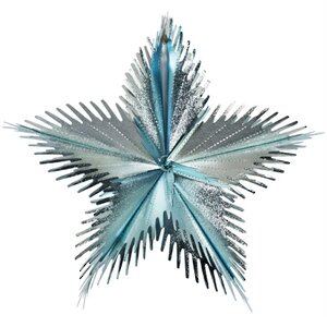 Звезда из фольги Полярная 40 см светло-голубая матовая
