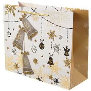 Подарочный пакет Magic Christmas - Колокольчики 31*26 см Due Esse Christmas фото 1
