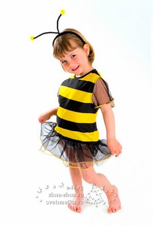 Карнавальный костюм Пчелка, 3-6 лет, рост 104-120 см Снегурочка фото 1