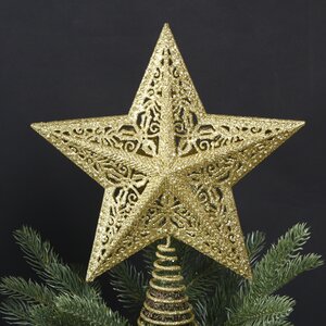 Звезда на елку Золотые Узоры 25 см Kurts Adler фото 1