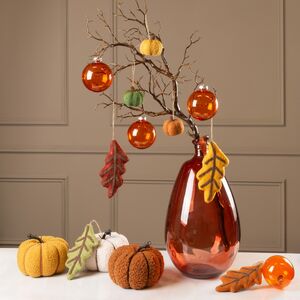 Набор елочных игрушек Тыковки 7 см, 4 шт, подвеска Edelman фото 2