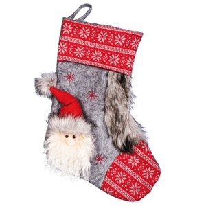 Новогодний носок Сказки Лапландии с Сантой 45 см Holiday Classics фото 1