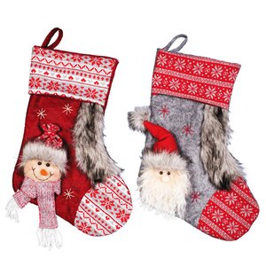 Новогодний носок Сказки Лапландии со Снеговиком 45 см Holiday Classics фото 2